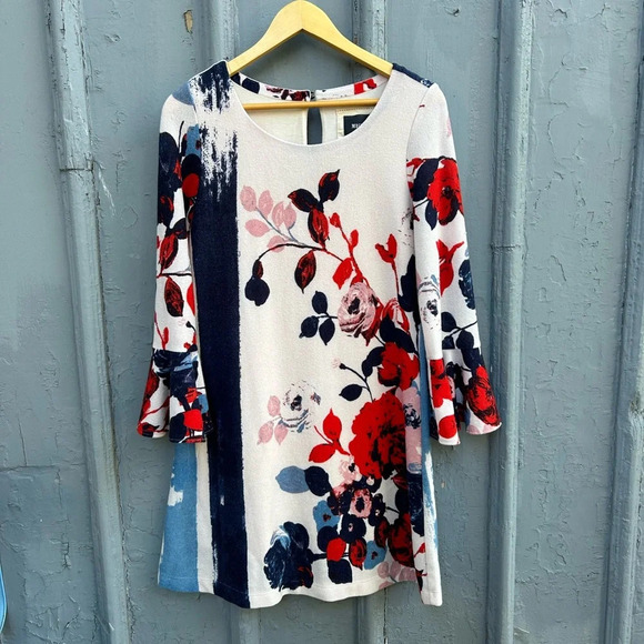 Maeve Anthousia Knit Floral Swing Dress, Small - Picture 3 of 9